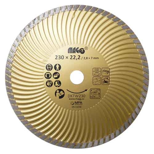 Diamantový kotouč Magg DKTW 230x22,2mm TURBO-W